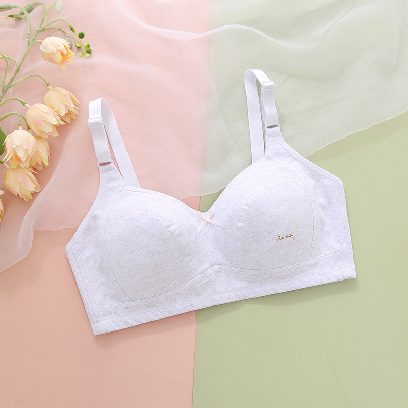 Picture of Girls' Underwear Developmental Small Vest Thin Pure Cotton Tube Top for Primary School Students Junior High School Senior high school Children Girls' Bra Summer