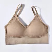 Picture of Live online popular big U back wrapped chest spring and summer seamless strap without steel ring anti-exposure Sports plus size tube top