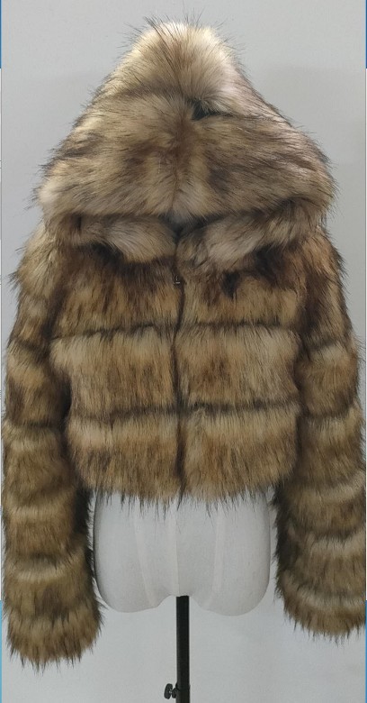 Picture of New imitation fur coat coat European and American fashion imitation fur factory wholesale Haining imitation fur fashion Joker