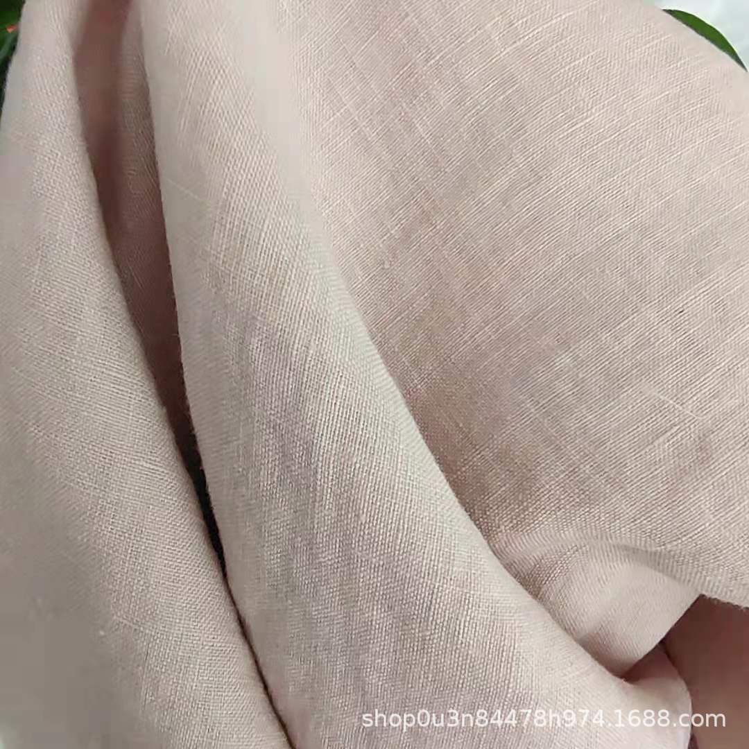 Pure Linen 290CM Wide Dyed Enzyme Washing Material 175GSM Linen Dyed Wide Cloth Bed Sheets Cloth