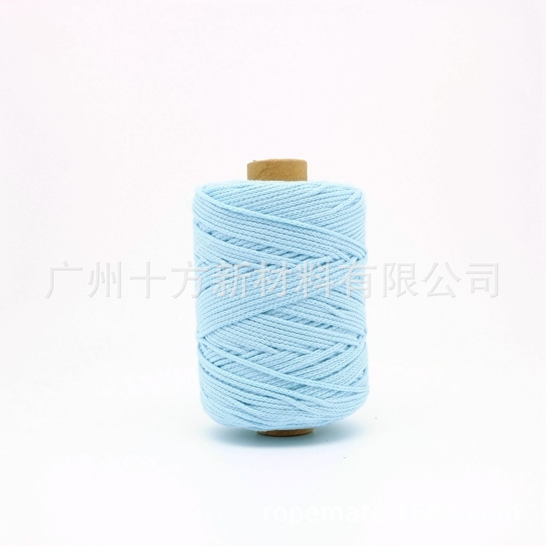Picture of Wholesale color 1.5mm round strand yarn combed cotton thread crochet wool knitting handmade thread DIY cotton rope
