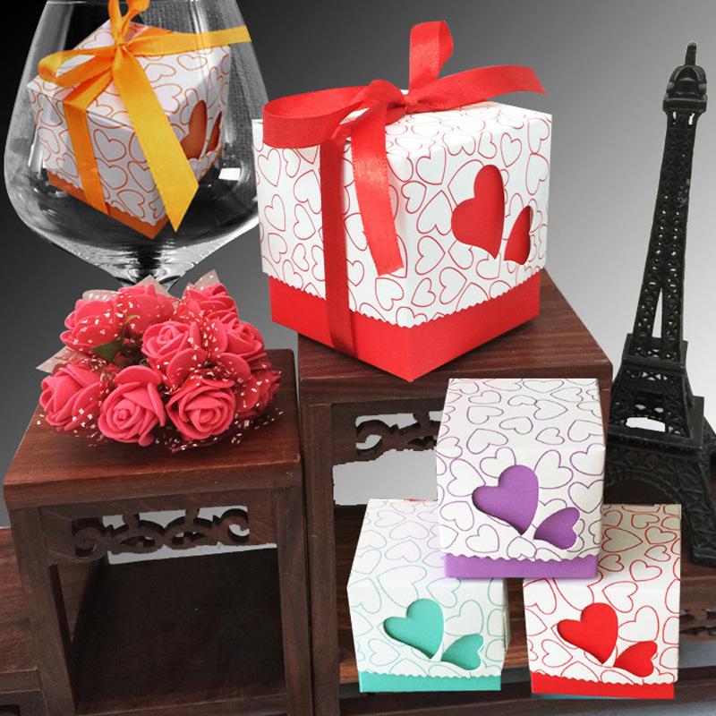 European-style creative fresh wedding candy box wedding candy bag candy box wedding supplies carton wholesale