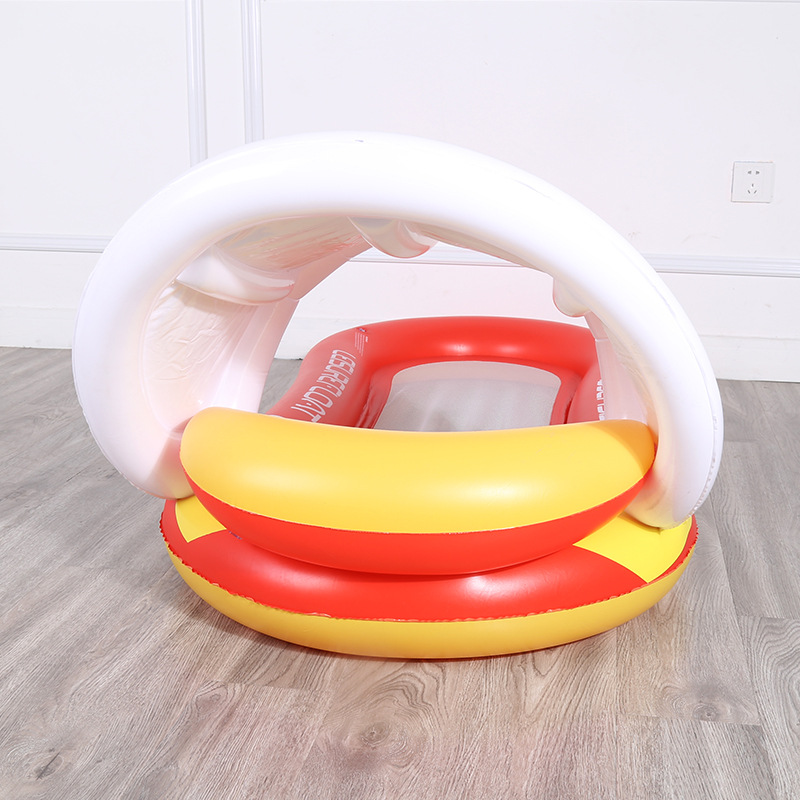 Picture of Factory in stock Swimming Pool Inflatable Floating Row Foldable Striped Floating Bed Water Amusement Hammock Single Recliner Floating Row