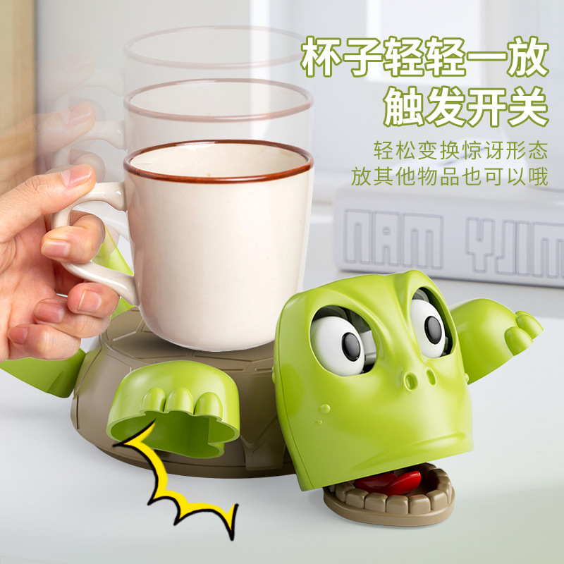 Picture of Shake the sound of the same press pressure staring tortoise tortoise cup mat office gadgets funny decompression artifact toy