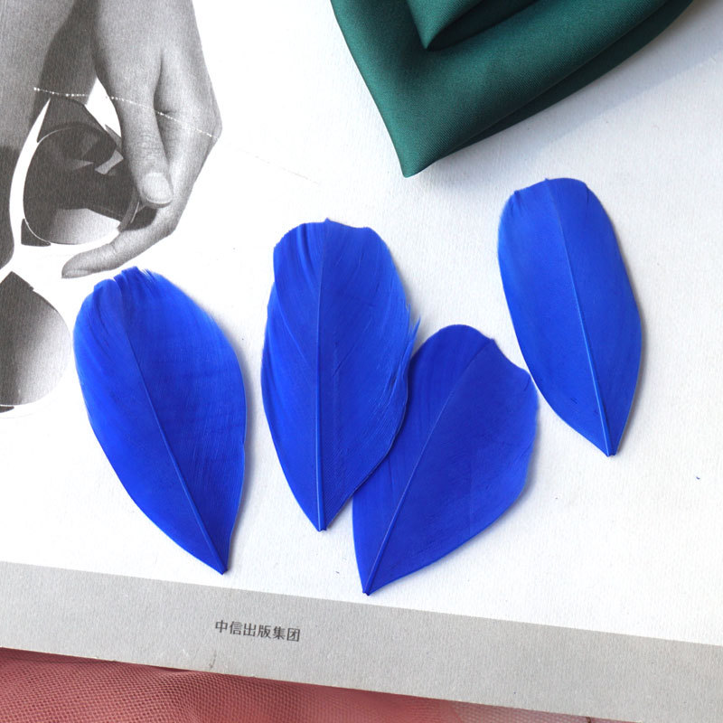 Picture of Goose feather floating head color feather decoration diy jewelry earrings earrings dream catcher handmade material accessories small feathers