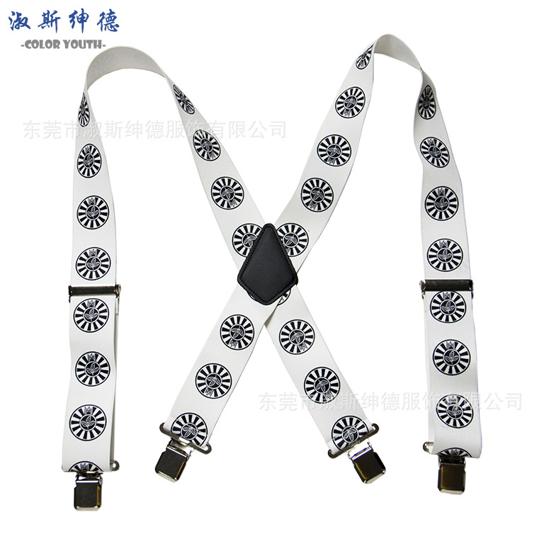 Picture of Cross mirror e-commerce men's strap clip widened 5.0cm suspenders adult men's work strap clip men's strap