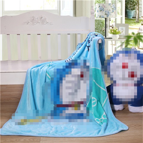 Picture of Children's Blanket Kindergarten Spring and Autumn Baby Coral Fleece Blanket Spring and Summer Single Layer Thin Blanket Office Nap