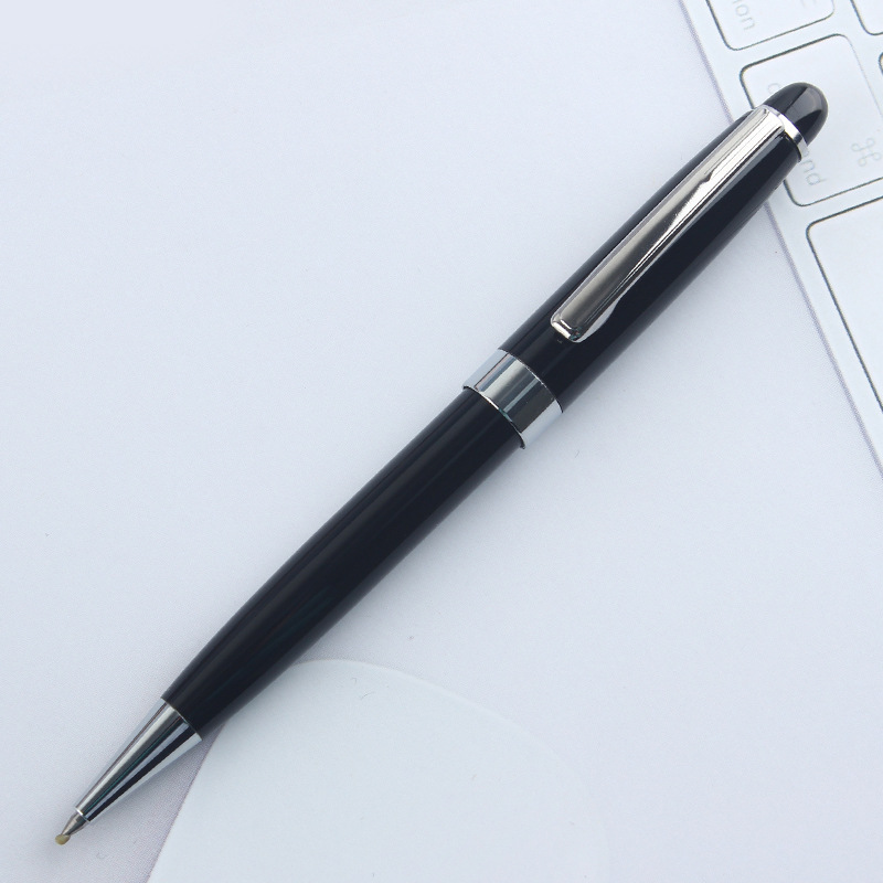 Picture of Advertising Gift Metal Ballpoint Pen Printing LOGO Rotating Ballpoint Pen Business Customized Neutral Metal Pen Wholesale