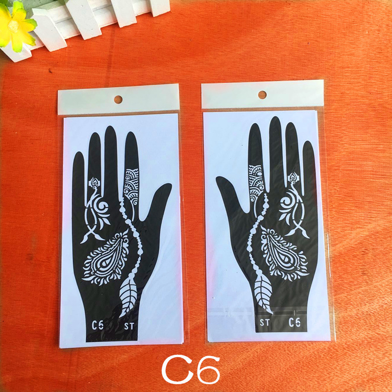 Picture of Dark Wind Hand Tattoo Palm Tattoo Template Hand Simulation Temporary Sticker Beautiful Original Hand Tattoo