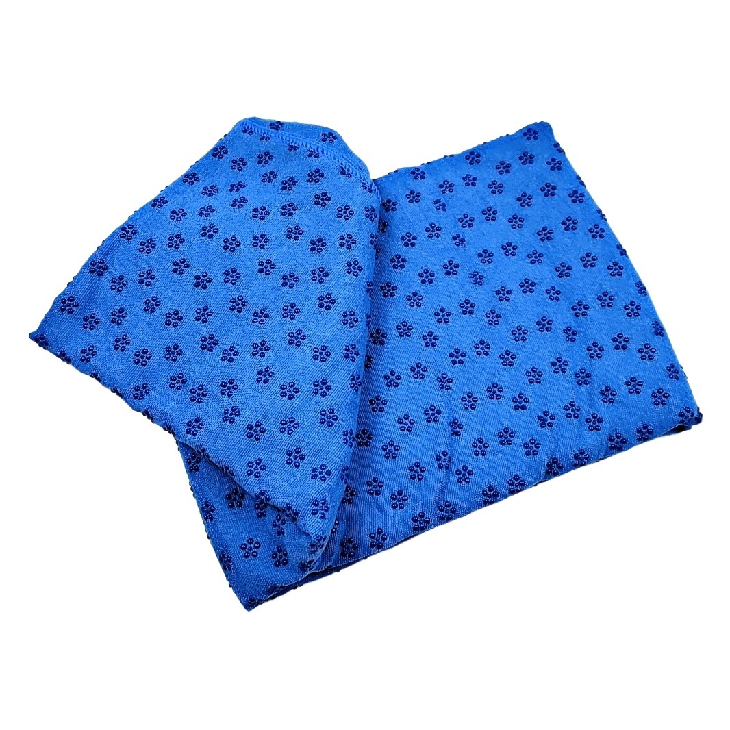 PVC Plum Blossom Yoga Household Spreading Towel Sweat-Absorbing Thickened Non-Slip Towel Cloth Pad Portable Yoga Fitness Sports Blanket