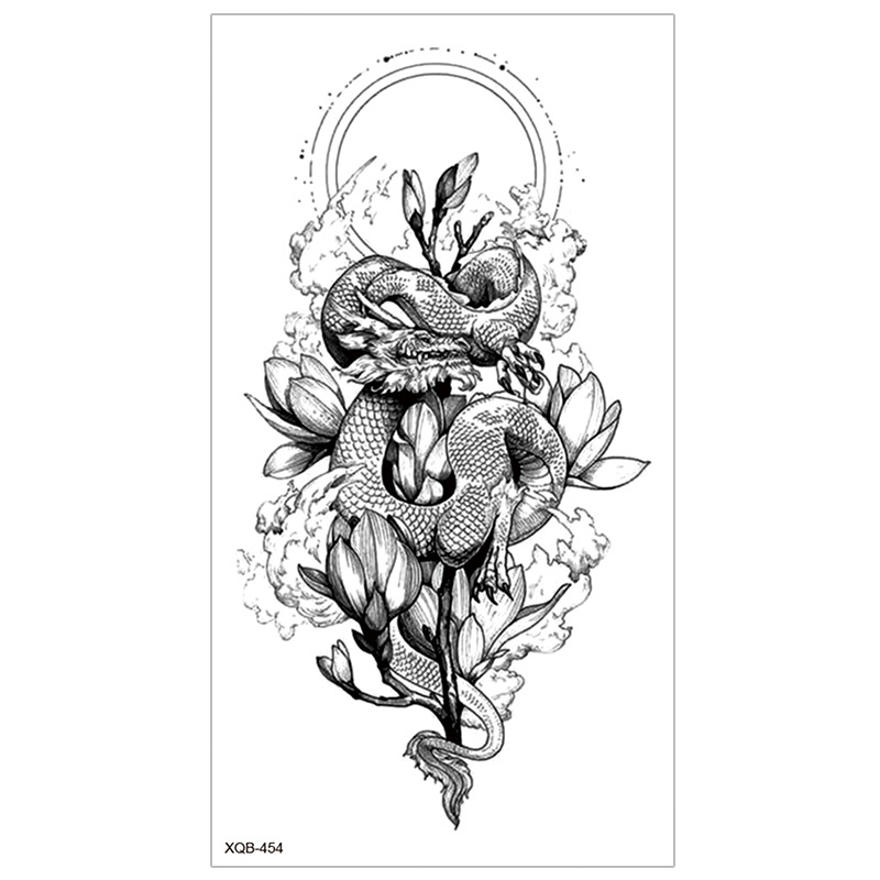 Picture of New Half Arm Tattoo Stickers Cross-border Amazon Hot Selling Set Dark European and American Realistic Waterproof Tattoo Stickers Wholesale