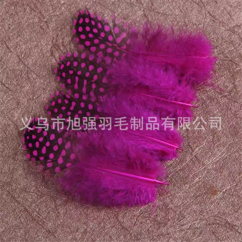 Picture of Factory Wholesale Pearl Chicken Feather Color Pearl Feather Spot Headwear Accessories Bohemian Bobo Ball Filler