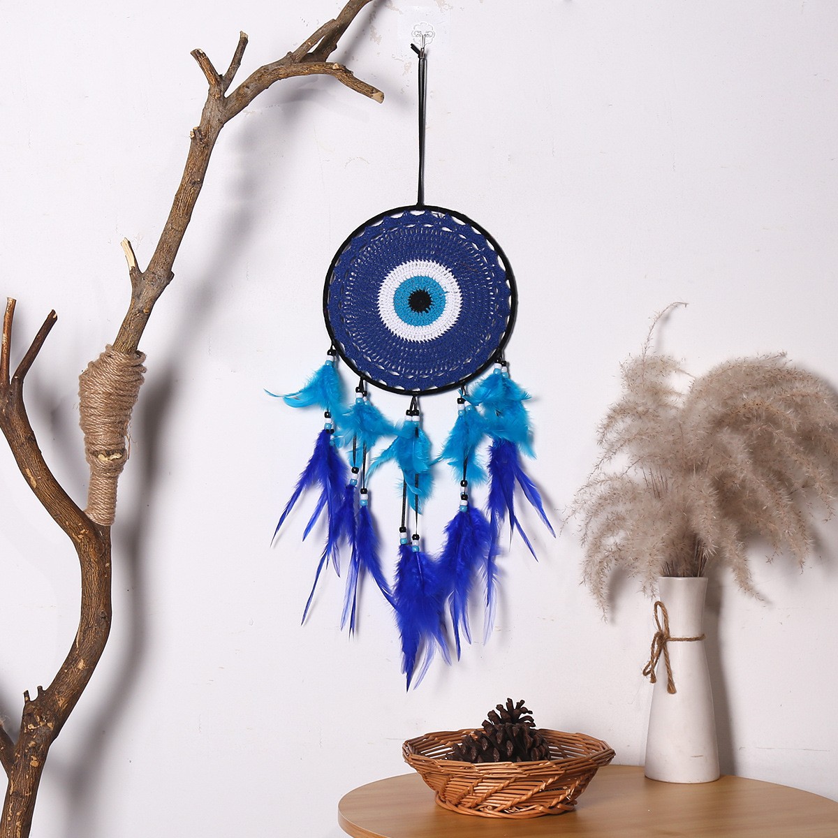 Picture of Devil's Eye dream catcher holiday gift home decoration wall hanging bedroom bedside wall decoration pendant dream catcher