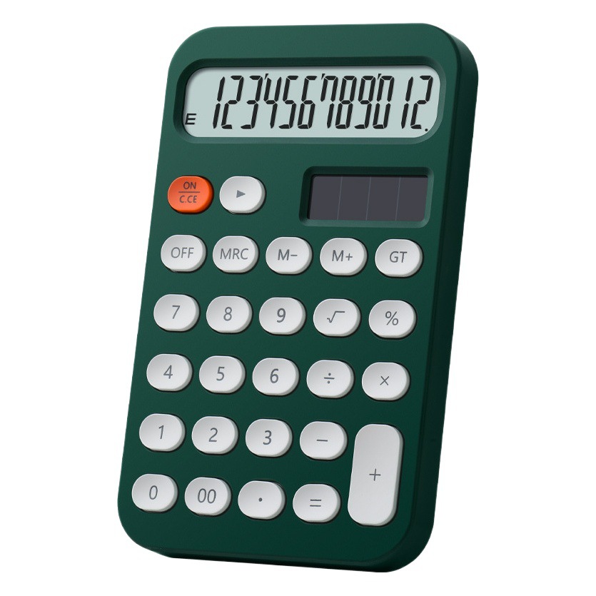 Calculator High Color Value 12-Bit ins Style Office Cute Creative Small Portable Accounting Candy Color Internet Red
