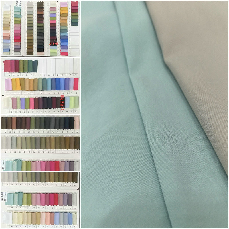 Xingang cotton fabric cotton-like polyester twill fabric 170g cotton-like polyester twill trench coat coat fabric