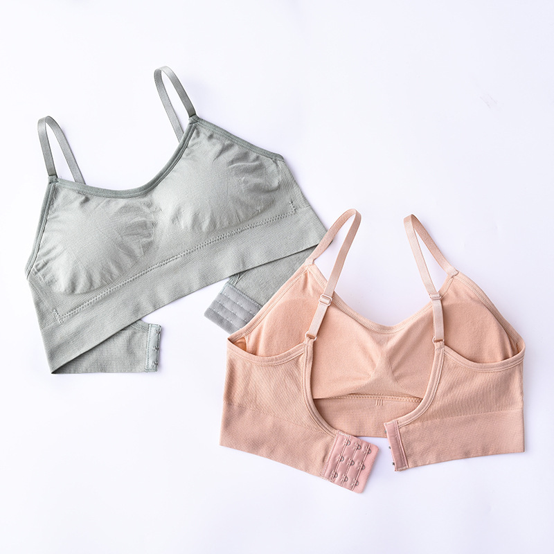 Picture of New seamless inner beauty back push up tube top short sports wireless breathable anti-sagging girl bra