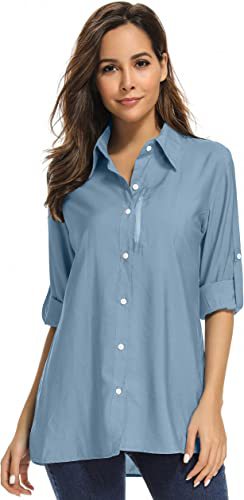 Picture of Women's Long-Sleeved Sun Protection Shirt Quick-Drying Outdoor Fishing Hiking Shirt