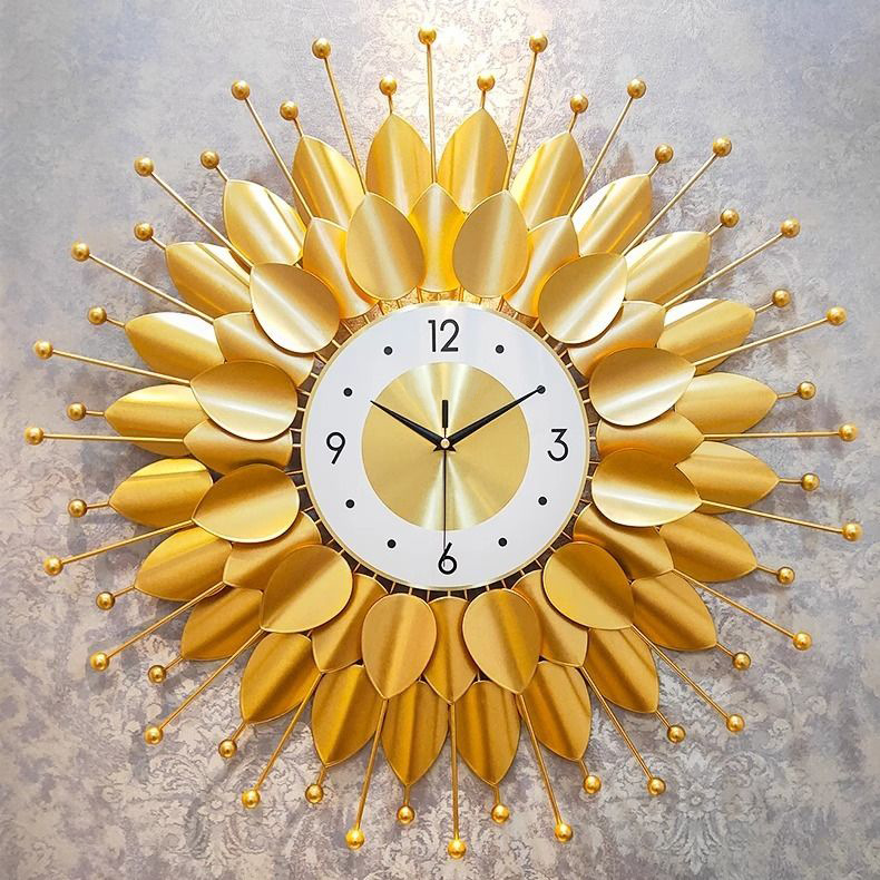 Picture of Nordic Wall Clock Living Room Advanced Sense Modern Simple Decorative Painting Creative Clock Iron Light Luxury Watch Cross-border Explosions