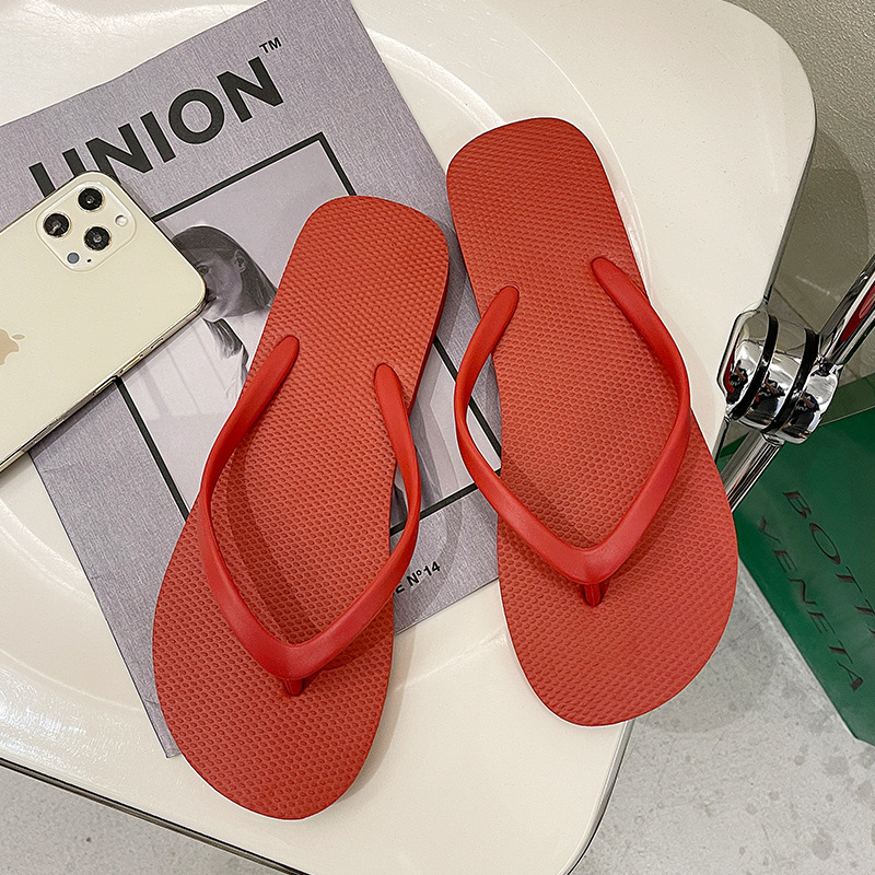 Picture of Flip-Flops Women's Sandals for Home Outdoor Wear Fashionable Summer Flat Non-Slip Beach Wear-Resistant Street Stall Shoes Wholesale