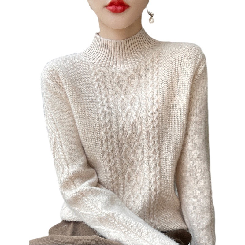 Autumn Clothing 2024 New Internet Celebrity Women's Sweater Versatile Tops Women's Fashionable Inner Cut Out Knitted Bottoming Shirt