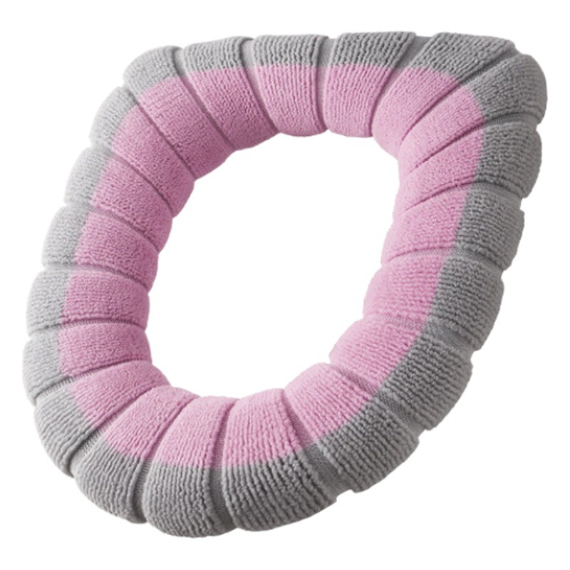 Portable Toilet Cushion Knitted Toilet Washer Thickened Washable Toilet Cover All-inclusive Toilet Cover Autumn and Winter