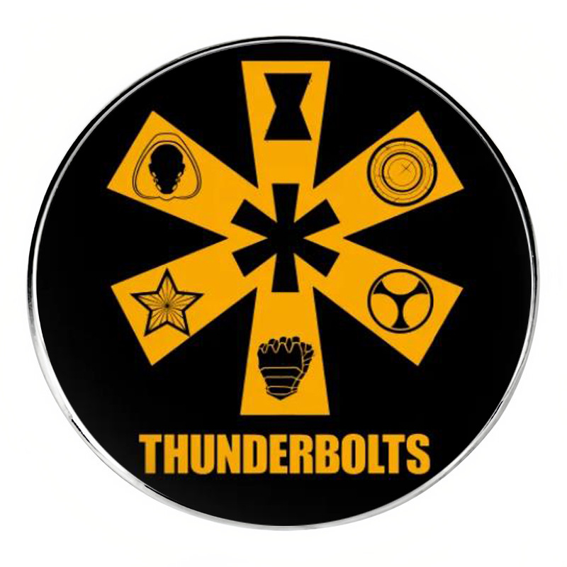 Thunderbolt Team Brooch Anti-Hero Team Film and Television Pin Badge Metal Alloy Badge Accessories