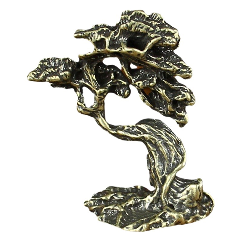 Picture of Brass welcome pine desktop tea table tea pet pure copper ornaments metal copper ware men and women small copper ornaments factory wholesale