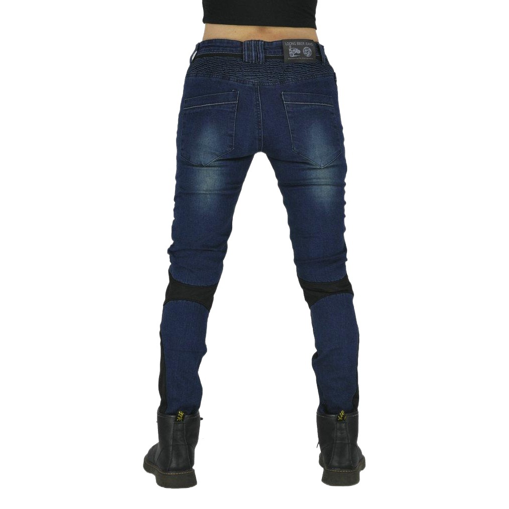 LOONG BIKER Summer Motorcycle Slim Fit Anti-fall Pants Motorcycle Jeans Motorcycle Breathable Riding Pants Women