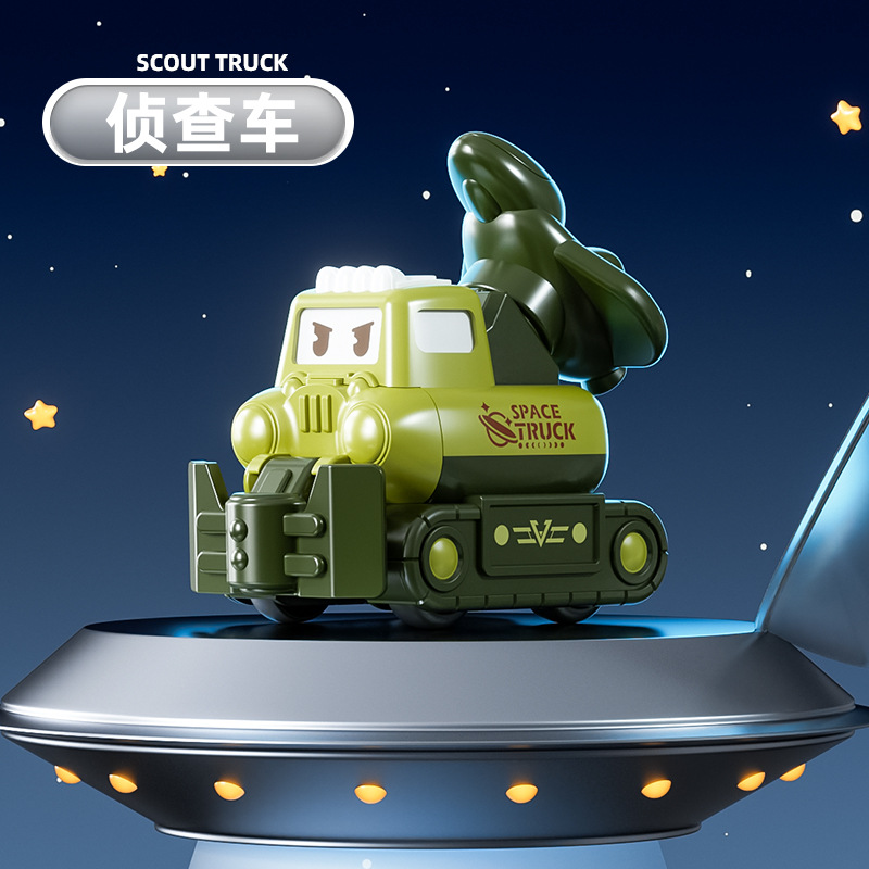 Picture of Children's engineering vehicle drop-resistant pull-back mining dirt cart inertia Press projection car boy toy car wholesale
