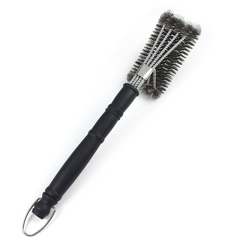 Picture of Factory wholesale barbecue wire brush copper wire brush barbecue net cleaning brush long handle curling brush spring steel wire brush