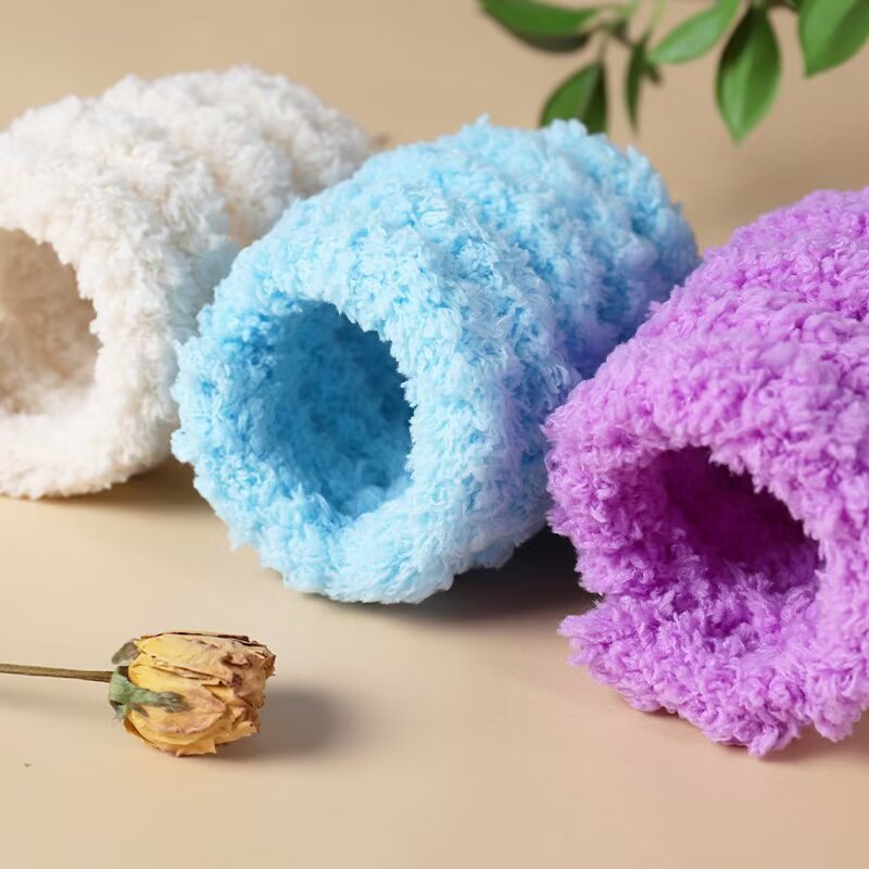 Coral velvet twist bar doll material bag homemade handmade accessories accessories hanging ornaments flower manufacturers wholesale long hair