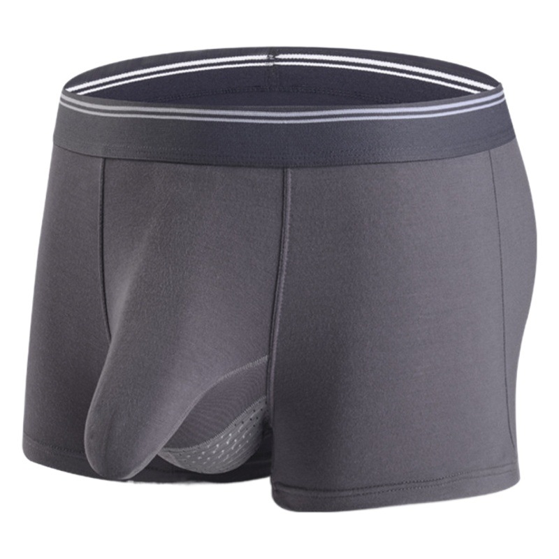 Men's Elephant Briefs Breathable Recycled Fiber Boxer Briefs with Elephant Trunk Design and Bullet-Style Separation Modal Material