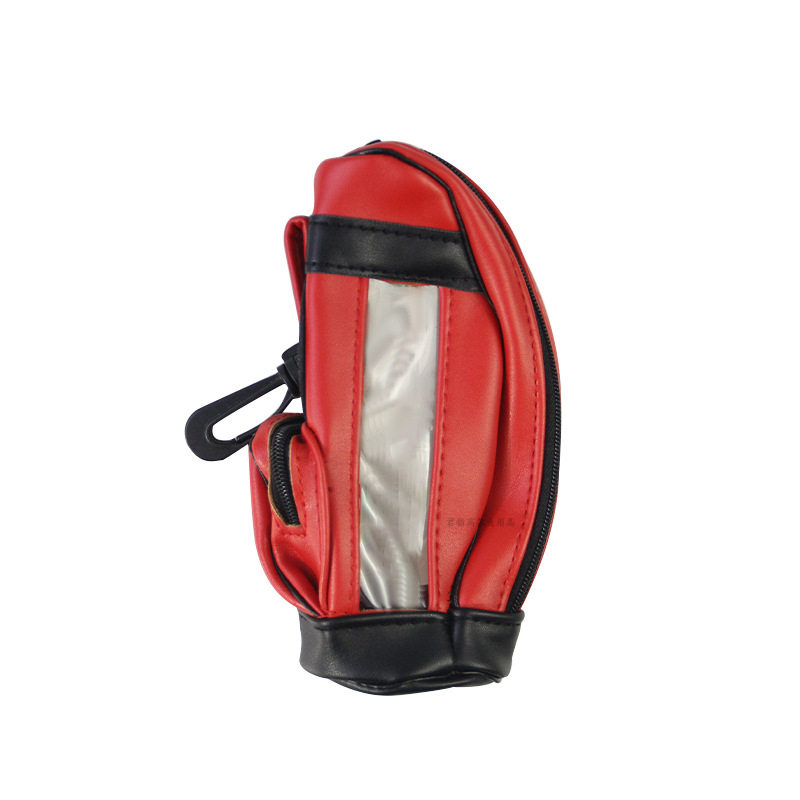 Picture of Golf ball bag PU waterproof fabric nylon material can hold 3 balls golf ball 5 color mini ball bag