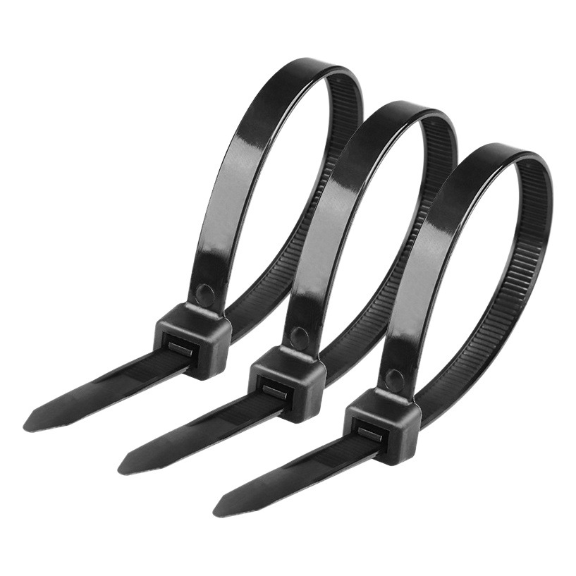Self-locking cable tie 10*800 plastic buckle black and white strong gardening binding cable tie with manufacturers wholesale