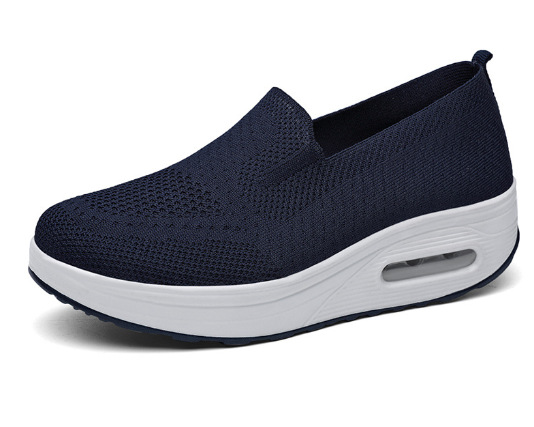 Picture of Foreign Trade 2025 Large Size Women's Shoes Pure Color Breathable Fly Woven Shoes One-Leg Women's Sports Shoes Socks Casual Shoes