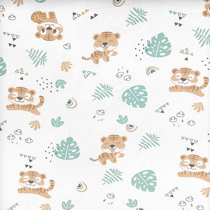 Picture of Baby Fabric 40S Cotton Printed Cotton Wool Knitted Double-sided Fabric Fabric Home Clothes Baby Clothes Fabric