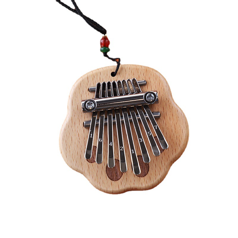 Picture of Mini Thumb 8-Tone Mini Calimba Crystal Transparent Five-Finger Portable Beginner's Finger Instrument