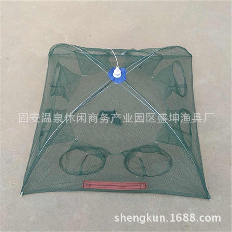 Picture of Automatic Foldableing Shrimp Net to Catch Eel, Loach and Crabs, Hand-Thrown Net Can Only Go in and Out, Fishing Cage, Fishing Gear Underwater