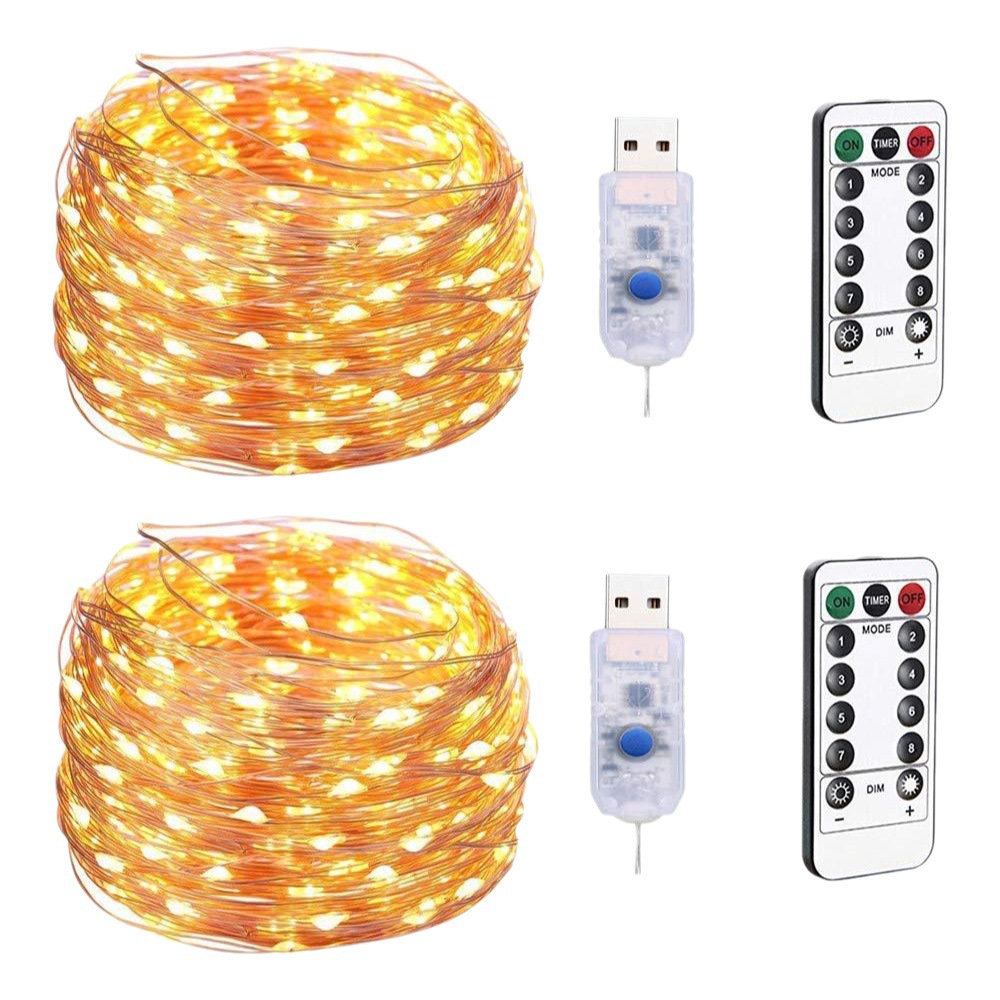 Copper wire lamp string wholesale USB remote control Christmas holiday wedding decoration lamp LED copper wire star lamp string