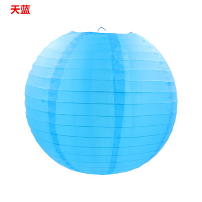 Picture of Color Cloth Outdoor Cloth Lantern Waterproof Round Lantern Silk Cloth Folding Cloth Lantern Wedding Festival Mid-Autumn Decoration