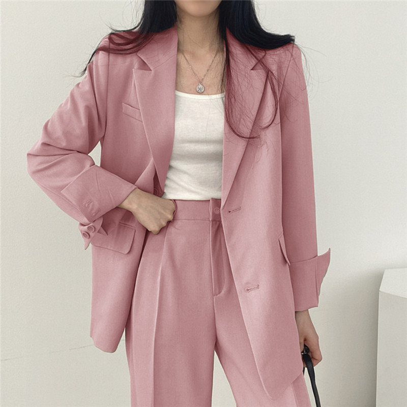 Picture of Suit Jacket High Sense Women's Spring and Autumn Design Sense Thin Niche Professional suit Temperament Slim-fit Small Suit Two-piece Set