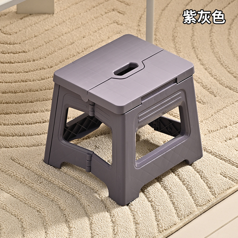 Picture of Plastic folding stool outdoor portable portable stool adult train Maza fishing stool shrink stool bath low stool
