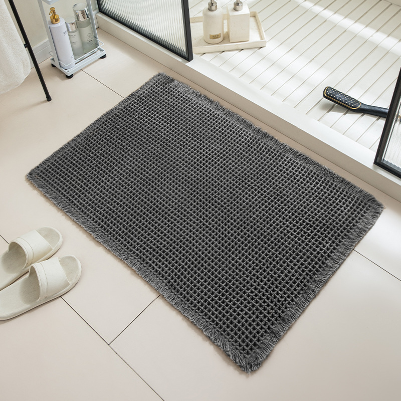Picture of Bathroom Floor Mats, Bathroom Door Non-Slip Mats, Bedroom Entry Door Mats, Household Absorbent Mats, Toilet Carpets