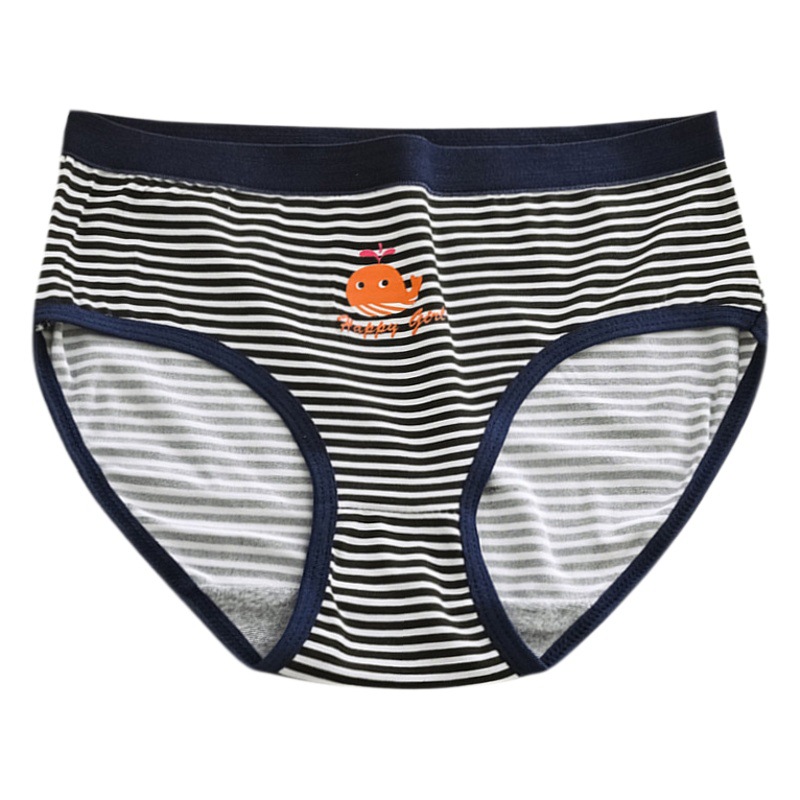 Cross-border Milk Silk Letter Mid-waist Breathable Underwear Women's Japanese-style Cute Sweet Printed Girl's Student Triangle Shorts