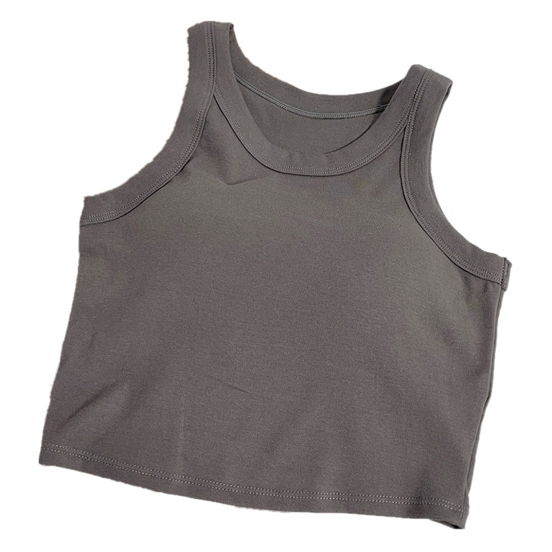 Live Group Buying Summer I-shaped Camisole Women's All-match Simple Outer Wear One-piece Sleeveless Chest Wrap Women's Chest Pad
