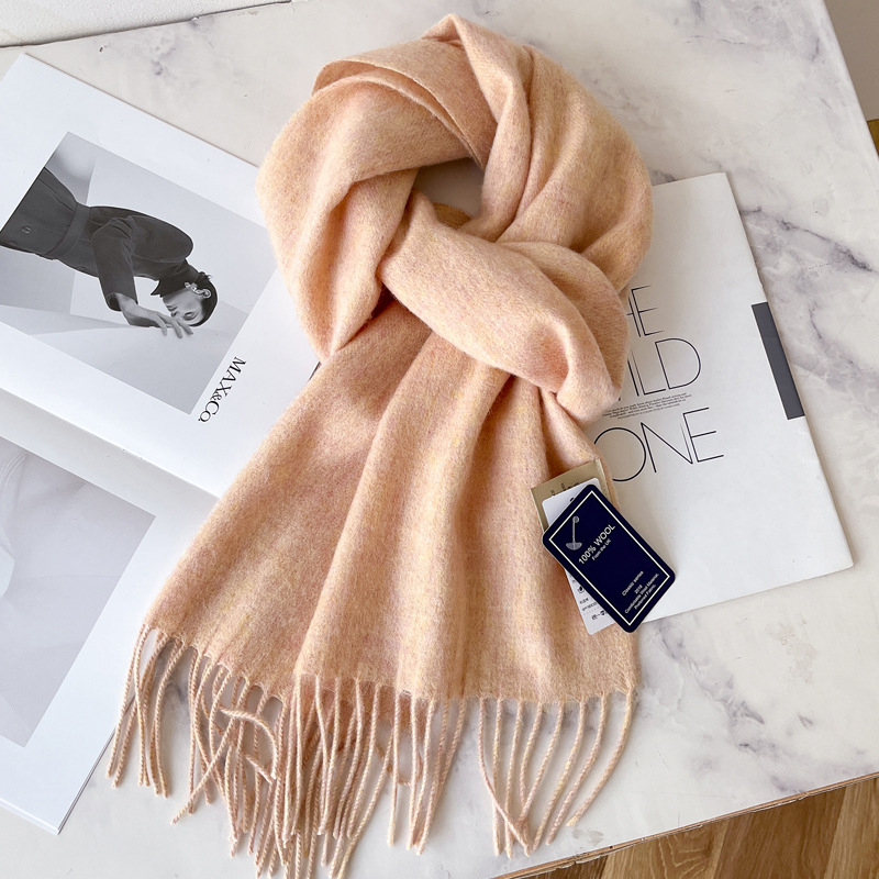 Picture of 2025 New Autumn and Winter Warm Scarf Women's Easiest for Match Long Pure Wool Scarf Men's Couple Style Spot Wholesale