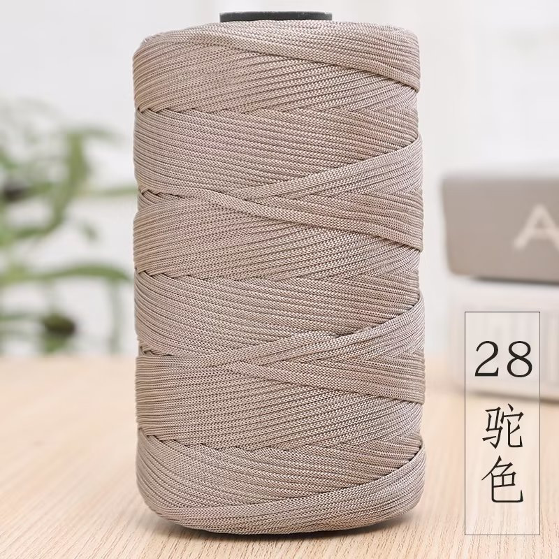Picture of Spring and Summer peony hand bag crocheted material package ice hemp thread