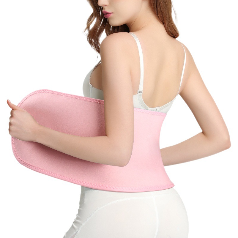 Sweat-breaking corset belt sports fitness waist support squat running training belly band sweat-breaking body shaping female binding band sweating