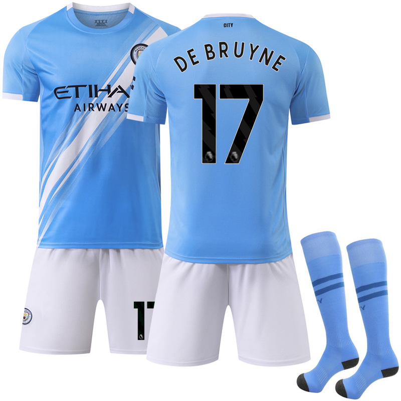 Picture of 2025-26 New Sports suit 17 De Braunes Club Football Clothes No.9 Harland Manchester City Home