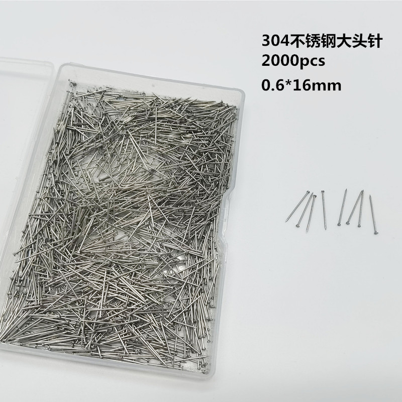 Factory Specializes in 304 Stainless Steel Pins 0.6*16/26 Pins Office High-Quality Pins